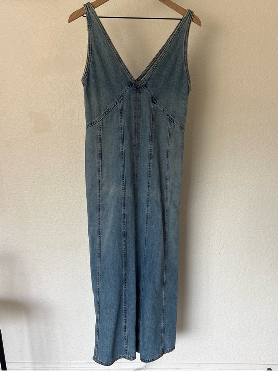 Zara Dresses & Skirts - Zara Blue denim midi dress